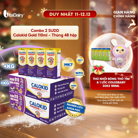  Combo 2 Sữa uống dinh dưỡng Calokid Gold 110ml - VitaDairy 