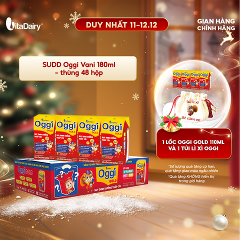  Sữa uống dinh dưỡng Oggi Gold 110ml - thùng 48 hộp - VitaDairy 
