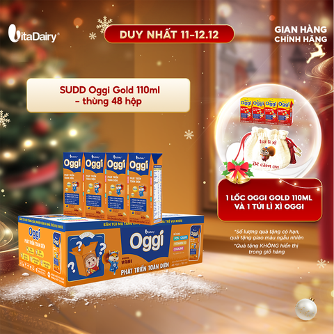  Sữa uống dinh dưỡng Oggi Vani 180ml - Thùng 48 hộp - VitaDairy 