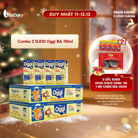  Combo 2 Sữa uống dinh dưỡng Oggi BA 110ml - VitaDairy 