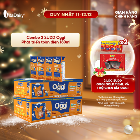  Combo 2 Sữa uống dinh dưỡng Oggi 180ml - VitaDairy 