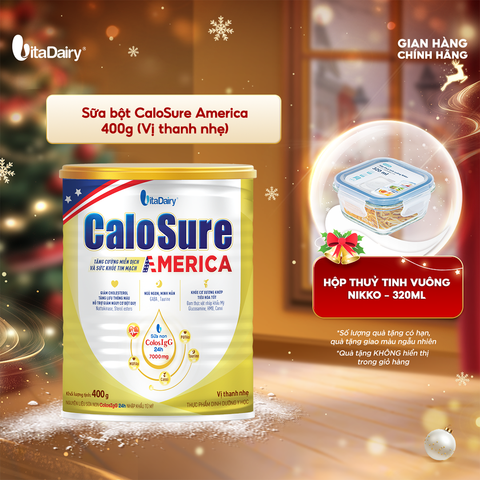  Sữa bột CaloSure America vị thanh nhẹ 400g 