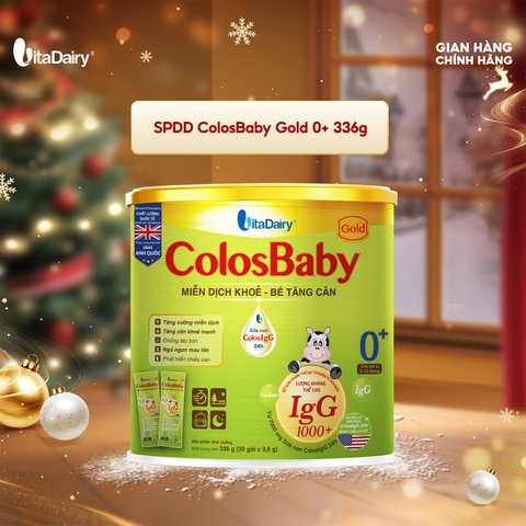 Sữa bột ColosBaby Gold 0+ 336g - Dạng Gói Tiện Lợi 