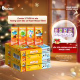  Combo 2 Thùng thức uống dinh dưỡng từ sữa Hương Cam Đào có thạch Moozi 170ml - Thùng 48 hộp 