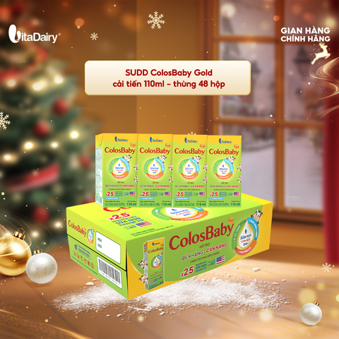  Sữa uống dinh dưỡng ColosBaby Gold cải tiến 110ml - thùng 48 hộp 