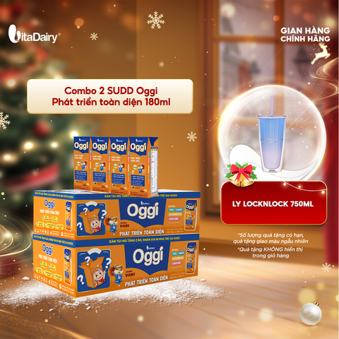  Combo 2 Sữa uống dinh dưỡng Oggi 180ml - VitaDairy 