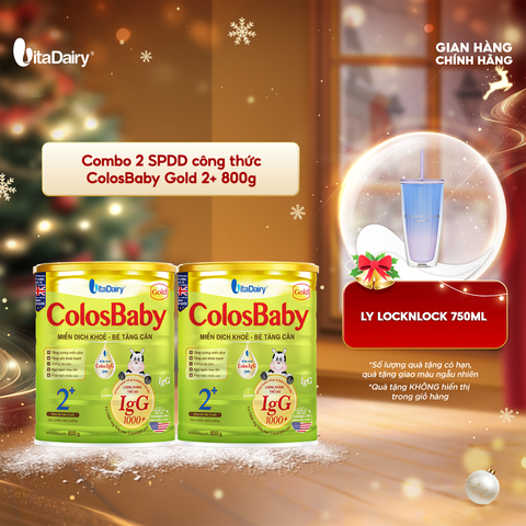  Combo 2 Sữa bột Colosbaby Gold 2+ 800g - VitaDairy 