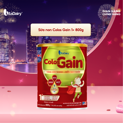  Sữa bột Colos Gain 1+ 800g 
