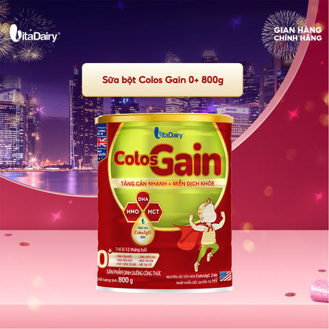  Sữa bột Colos Gain 0+ 800g 