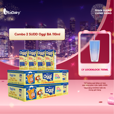  Combo 2 Sữa uống dinh dưỡng Oggi BA 110ml - VitaDairy 