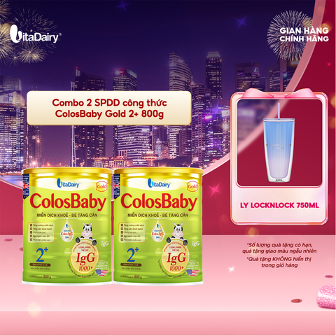  Combo 2 Sữa bột Colosbaby Gold 2+ 800g - VitaDairy 