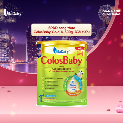  SPDD công thức ColosBaby Gold 1+ 800g (Cải tiến) 
