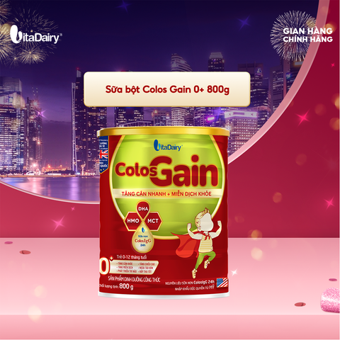  Sữa bột Colos Gain 0+ 800g 