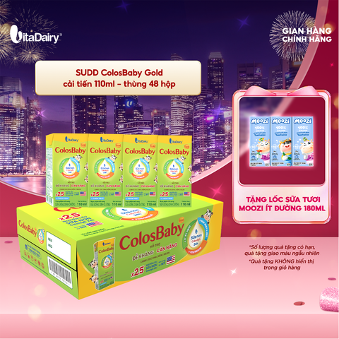  Sữa uống dinh dưỡng ColosBaby Gold cải tiến 110ml - thùng 48 hộp 