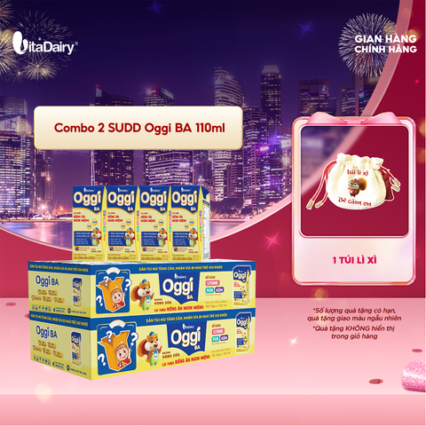  Combo 2 Sữa uống dinh dưỡng Oggi BA 110ml - VitaDairy 