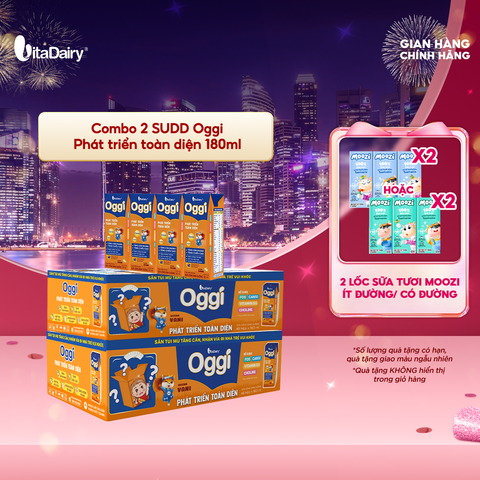  Combo 2 Sữa uống dinh dưỡng Oggi 180ml - VitaDairy 