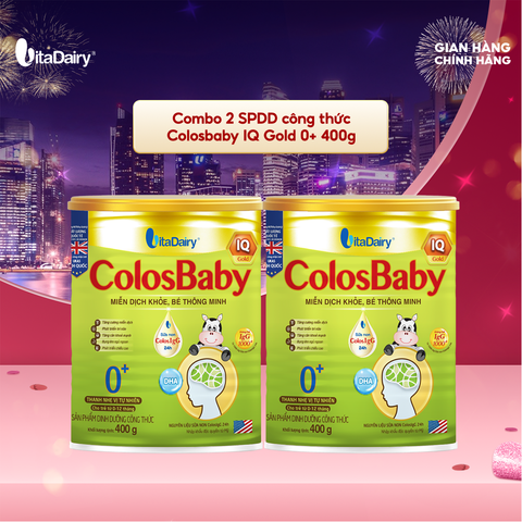  Combo 2 SPDD công thức Colosbaby IQ Gold 0+ 400g 