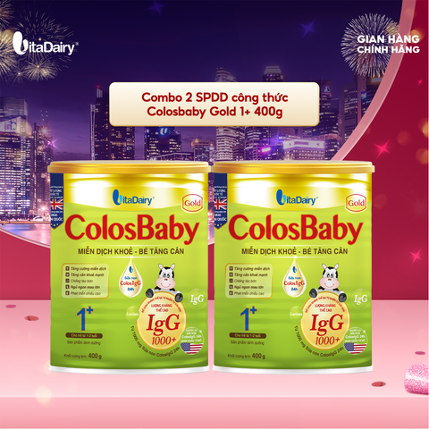  Combo 2 SPDD công thức Colosbaby Gold 1+ 400g 