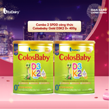  Combo 2 SPDD công thức Colosbaby Gold D3K2 0+ 400g 