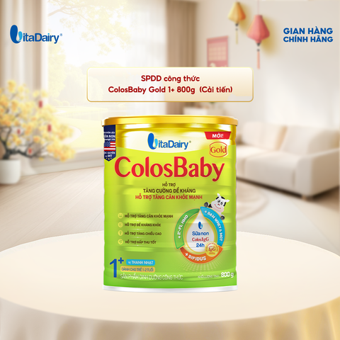  SPDD công thức ColosBaby Gold 1+ 800g (Cải tiến) 