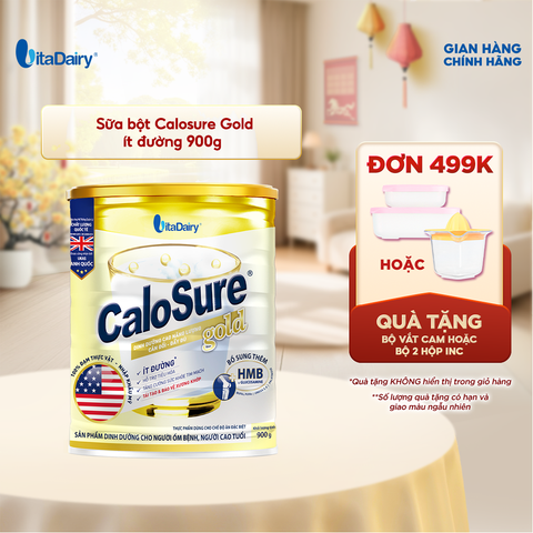  Thực Phẩm Dinh Dưỡng Calosure Gold Ít Đường 900g 
