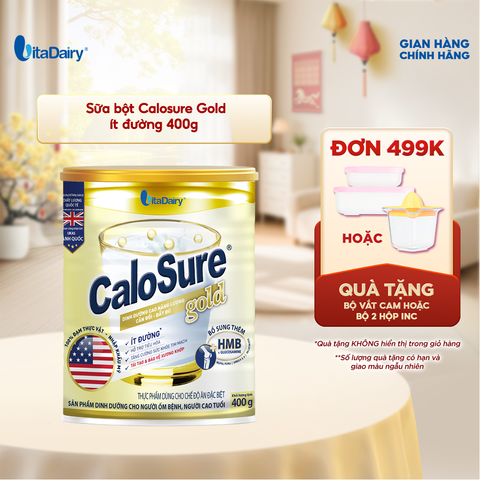  Thực Phẩm Dinh Dưỡng Calosure Gold Ít Đường 400g 
