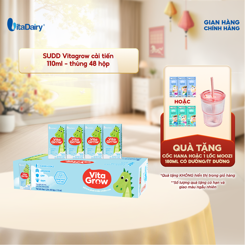  Sữa uống dinh dưỡng Vitagrow cải tiến 110ml - thùng 48 hộp 