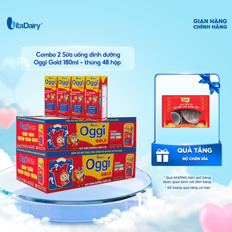  Combo 2 Sữa uống dinh dưỡng Oggi Gold 180ml - VitaDairy 
