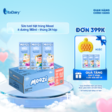  Sữa tươi tiệt trùng Moozi ít đường 180ml - Thùng 24 hộp 