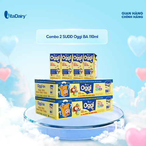  Combo 2 Sữa uống dinh dưỡng Oggi BA 110ml - VitaDairy 