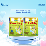  Combo 2 SPDD công thức Colosbaby IQ Gold 0+ 400g 