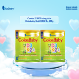  Combo 2 SPDD công thức Colosbaby Gold D3K2 0+ 400g 