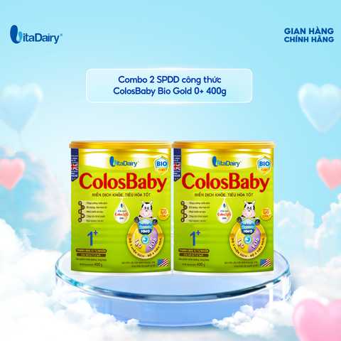  Combo 2 SPDD công thức Colosbaby Bio Gold 0+ 400g - VitaDairy 