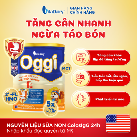  Sữa bột Oggi 1+ 900g 