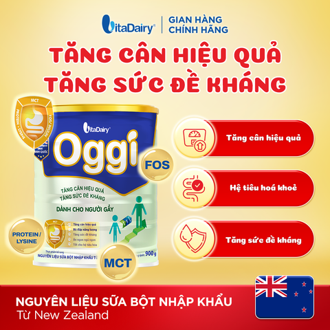  Sữa bột Oggi Dành Cho Người Gầy 900g 