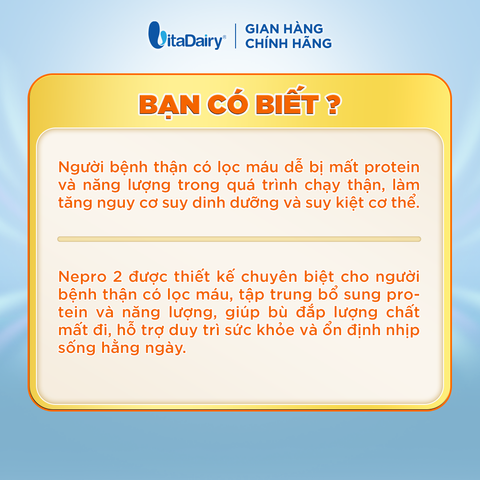  SPDD chuyên biệt cho người bệnh suy thận có lọc máu ngoài thận Nepro 2 Gold 400g 
