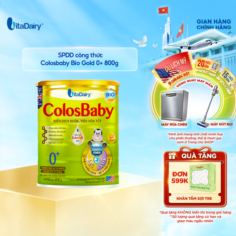  SPDD công thức ColosBaby Bio Gold 0 + 800g 