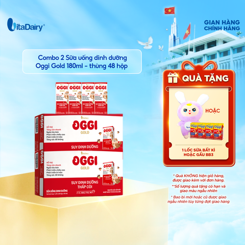  Combo 2 Sữa uống dinh dưỡng Oggi Gold 180ml - VitaDairy 