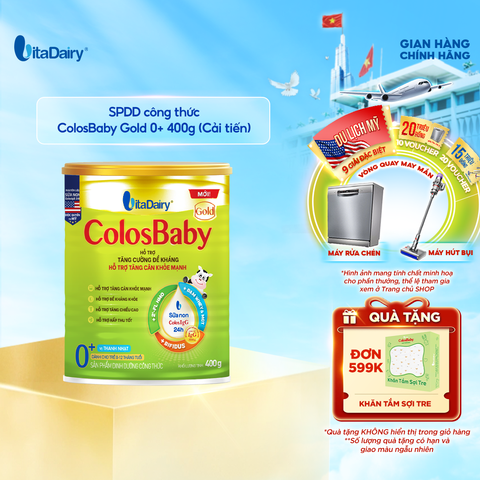  SPDD công thức ColosBaby Gold 0+ 400g - (Cải tiến) 