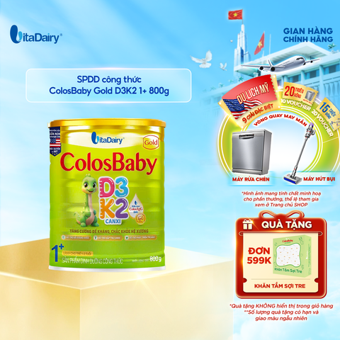  SPDD công thức Colosbaby Gold D3K2 1+ 800g 