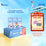  Sữa tươi tiệt trùng Moozi ít đường 180ml - Thùng 24 hộp 