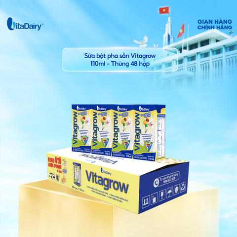 Sữa uống dinh dưỡng Vita grow 110ml - thùng 48 hộp - VitaDairy 