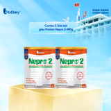  Combo 2 Sữa bột Nepro 2 400g dành cho người bệnh thận - VitaDairy 