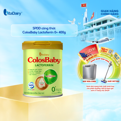  SPDD công thức ColosBaby Lactoferrin 0+ 400g 