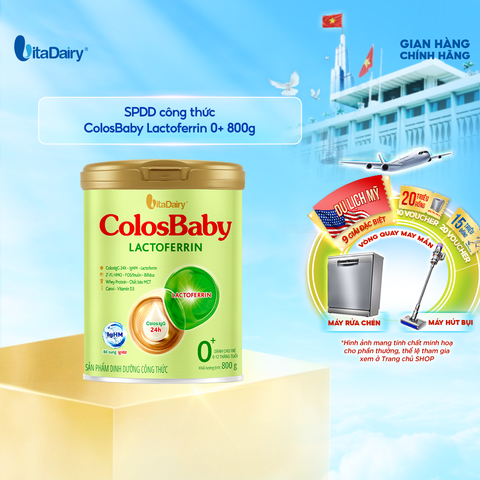  SPDD công thức ColosBaby Lactoferrin 0+ 800g 