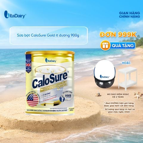  Sữa bột Calosure Gold ít đường 900g - VitaDairy 