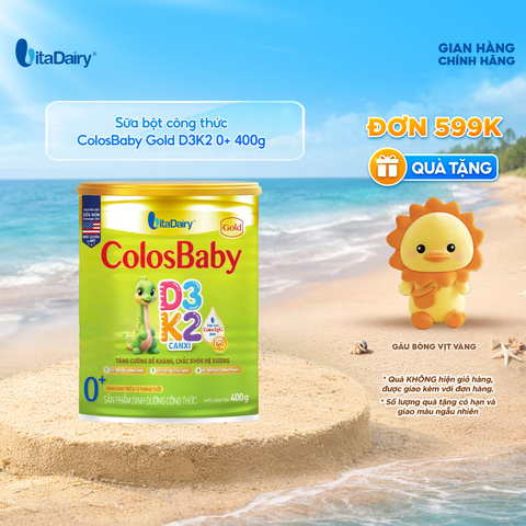  SPDD công thức Colosbaby Gold D3K2 0+ 400g 