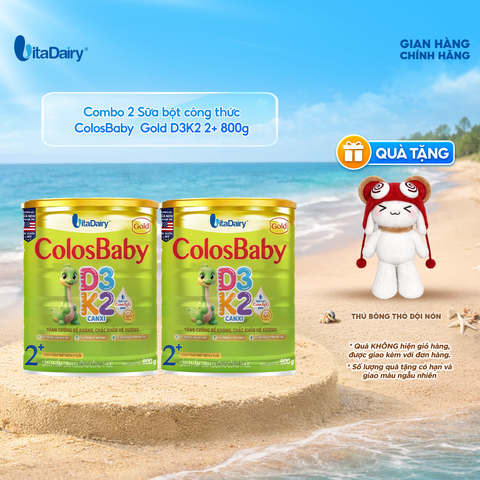  Combo 2 SPDD công thức Colosbaby Gold D3K2 2+ 800g - VitaDairy 
