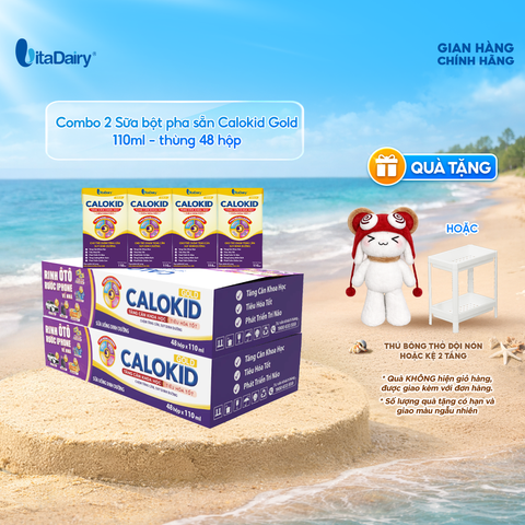  Combo 2 Sữa uống dinh dưỡng Calokid Gold 110ml - VitaDairy 