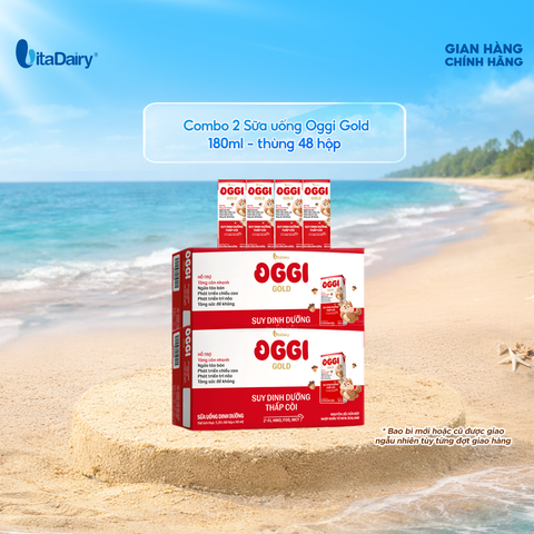  Combo 2 Sữa uống dinh dưỡng Oggi Gold 180ml - VitaDairy 